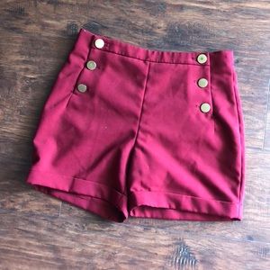High waisted shorts